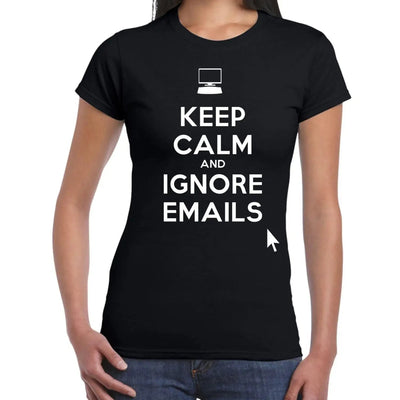 Keep Calm and Ignore Emails Women's T-Shirt XL / Black