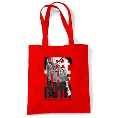 Keep The Faith Badges Northern Soul Shoulder Bag Red