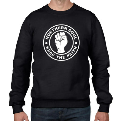 Keep The Faith Men's Sweatshirt Jumper S / Black