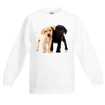 Labrador Puppies Children's Unisex Sweatshirt Jumper 14-15