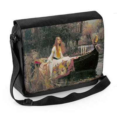 Lady of Shalott John William Waterhouse Painting Laptop Messenger Bag