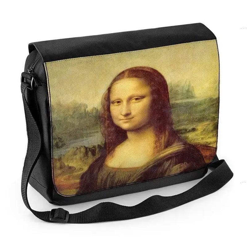 Leonardo da Vinci Mona Lisa Laptop Messenger Bag