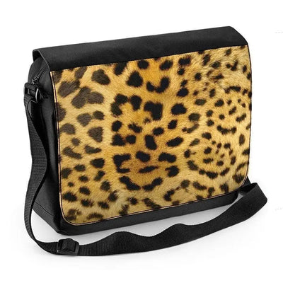 Leopard Skin Pattern Laptop Messenger Bag