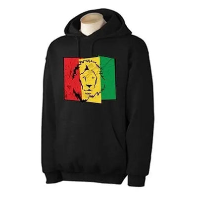 Lion Of Judah Flag Hoodie L / Black