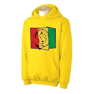 Lion Of Judah Flag Hoodie L / Yellow