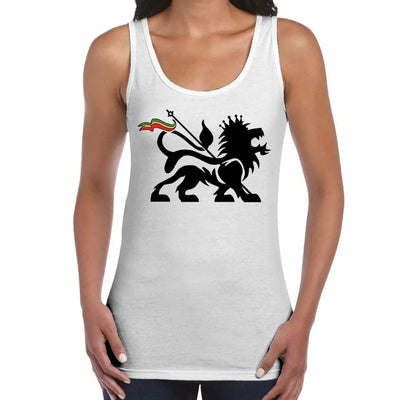 Lion Of Judah Reggae Women's Tank Vest Top L / White