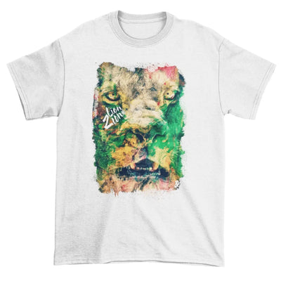 Lion of Judah Zion Reggae Large Print Men's T-Shirt 3XL
