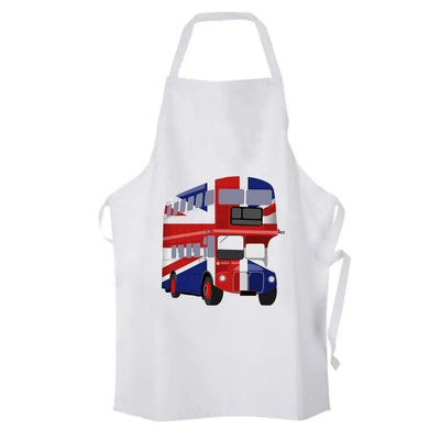 London Bus Union Jack Cotton Chef's Kitchen Apron