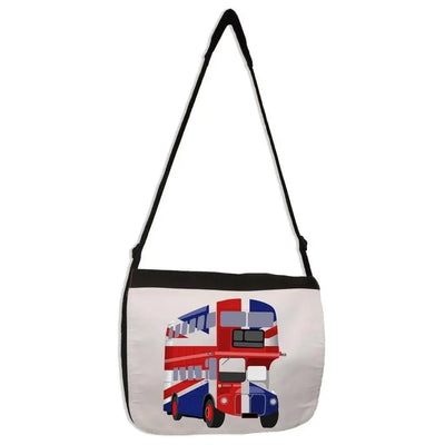 London Bus Union Jack Laptop Messenger Bag