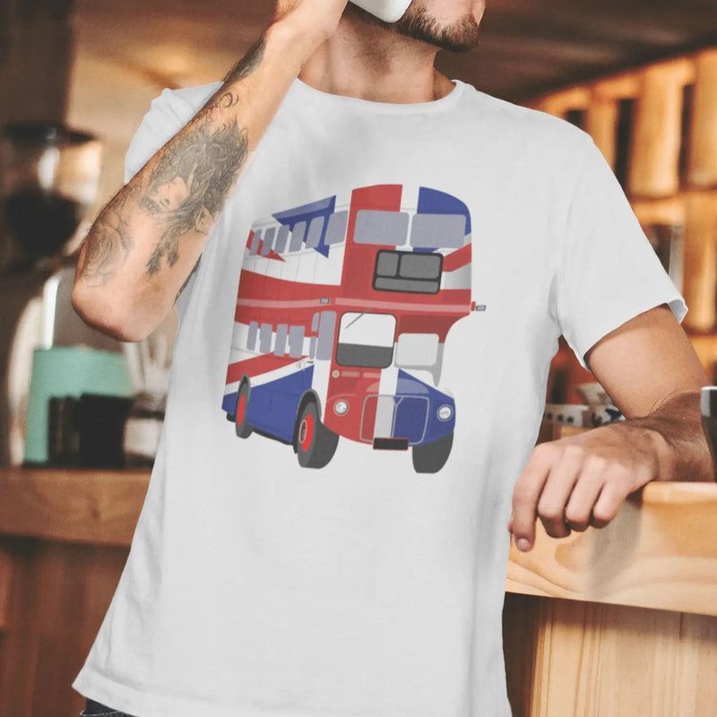 London Bus Union Jack Mens T-Shirt