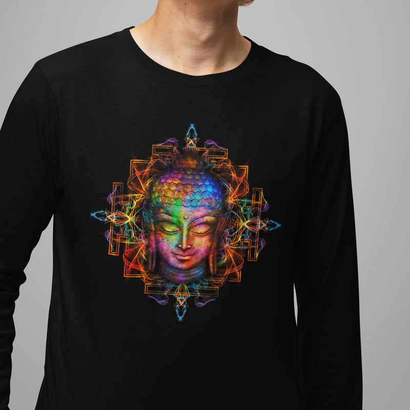 Electric Buddha Psychedelic Long Sleeve T Shirt