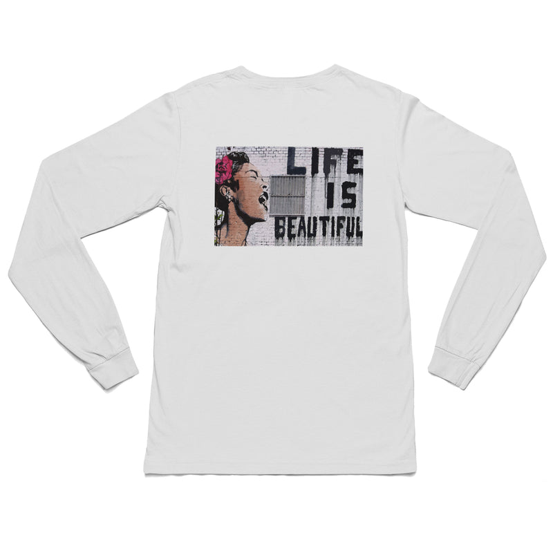 Banksy Life is Beautiful Long Sleeve T-Shirt