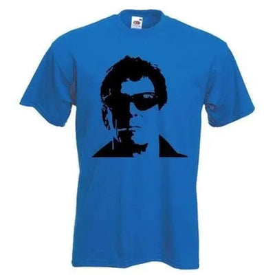 Lou Reed Mens T-Shirt M / Royal Blue
