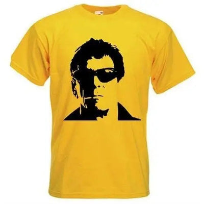 Lou Reed Mens T-Shirt M / Yellow