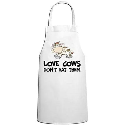 Love Cows Don't Eat Them Vegetarian Kitchen Apron