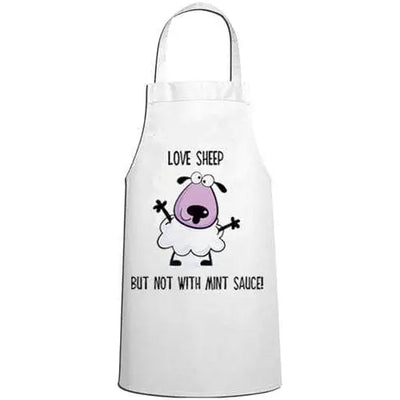 Love Sheep But Not With Mint Sauce Vegetarian Kitchen Apron