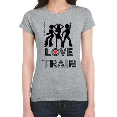 Love Train Disco Fancy Dress Women's T-Shirt S / Grey