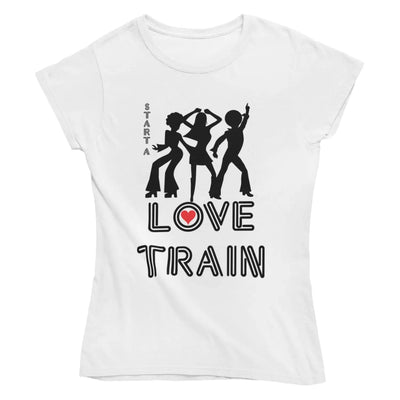 Love Train Disco Fancy Dress Women’s T-Shirt - S / White -