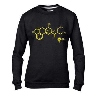 LSD Acid Chemical Formula Hipster Women's Sweatshirt Jumper XL / Black