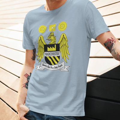 Madchester 24 Hour Party People Coat of Arms Men's T-Shirt