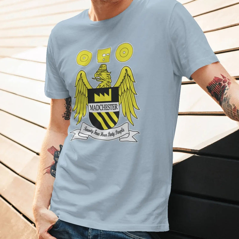 Madchester 24 Hour Party People Coat of Arms Men&