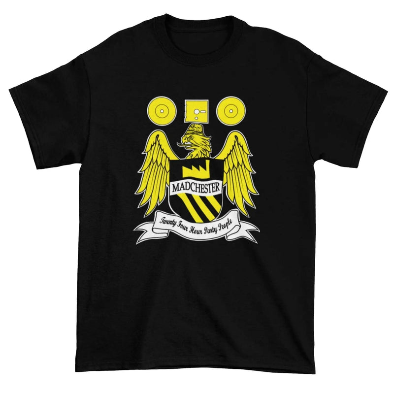 Madchester 24 Hour Party People Coat of Arms Men&