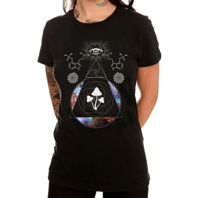 Magic Mushroom Trip Women's T-Shirt XL / Black