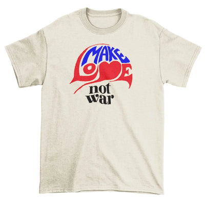 Make Love Not War T-Shirt M / Cream