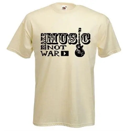 Make Music Not War T-Shirt XXL / Cream