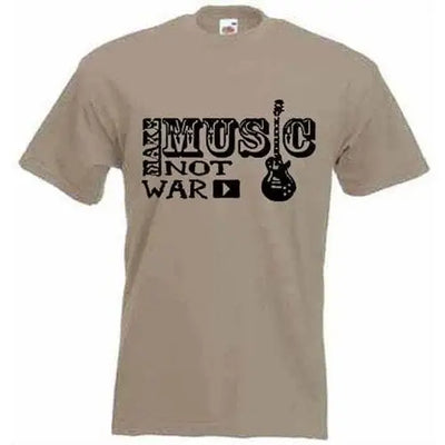 Make Music Not War T-Shirt XXL / Khaki