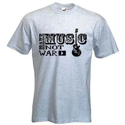 Make Music Not War T-Shirt XXL / Light Grey