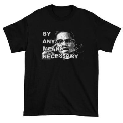Malcolm X By Any Means Necessary Men’s T-Shirt - S - Mens