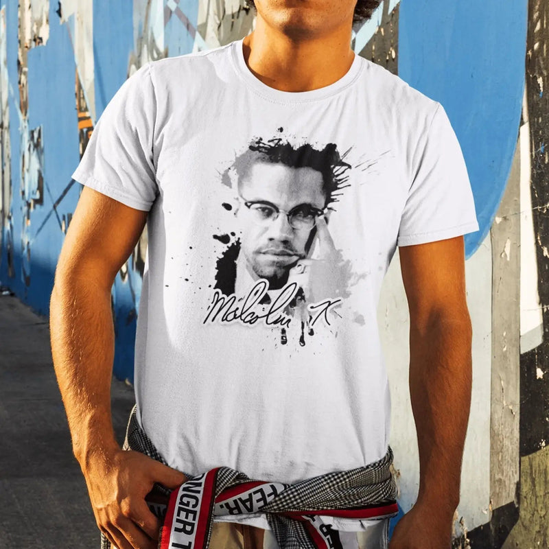 Malcolm X Grunge Design Men&