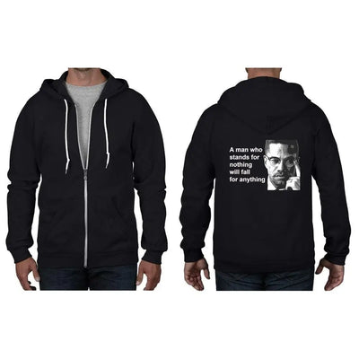 Malcolm X Man Quote Full Zip Hoodie