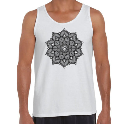 Mandala Tattoo Design Men's Vest Tank Top M