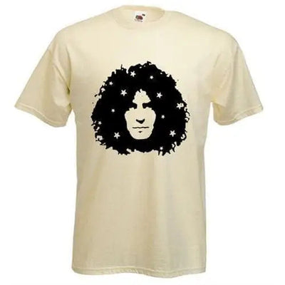 Marc Bolan Stars Mens T-Shirt XXL / Cream