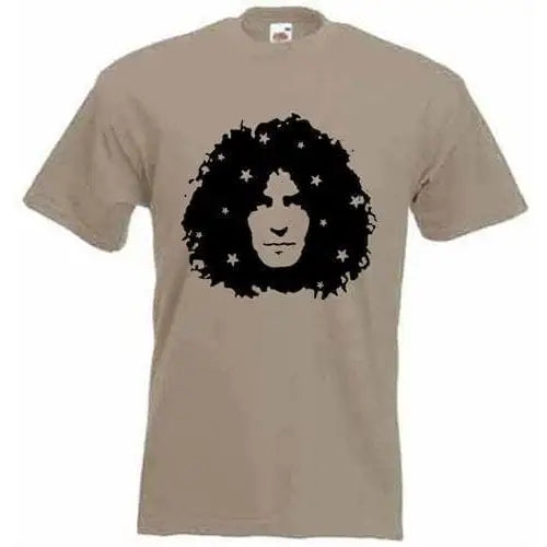 Marc Bolan Stars Mens T-Shirt XXL / Khaki