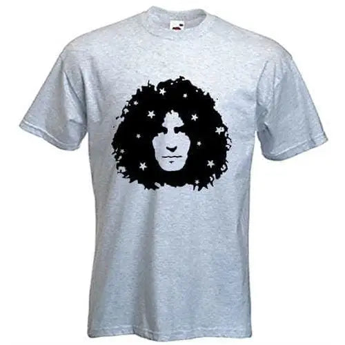 Marc Bolan Stars Mens T-Shirt XXL / Light Grey