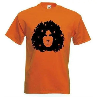 Marc Bolan Stars Mens T-Shirt XXL / Orange