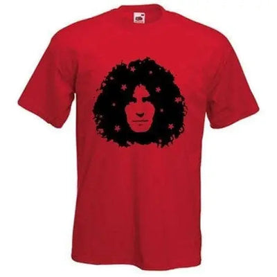 Marc Bolan Stars Mens T-Shirt XXL / Red