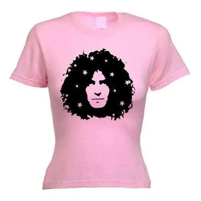 Marc Bolan Stars Women's T-Shirt M / Light Pink