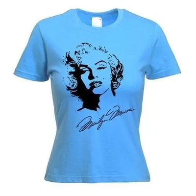 Marilyn Monroe Women's T-Shirt XL / Light Blue