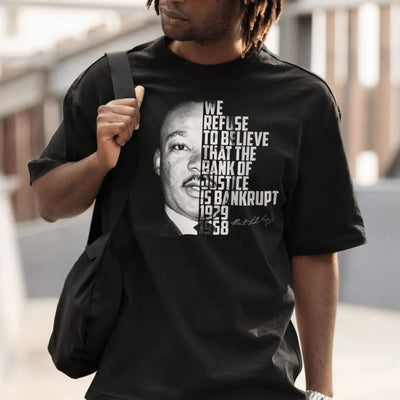 Martin Luther King Bank Of Justice Quote Men's T-Shirt