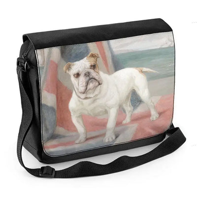 Maud Earl Dimboola The Champion Bulldog Laptop Messenger Bag