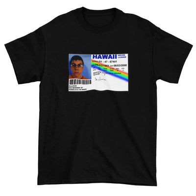 Mclovin ID Card T-Shirt - L / Black - Mens T-Shirt