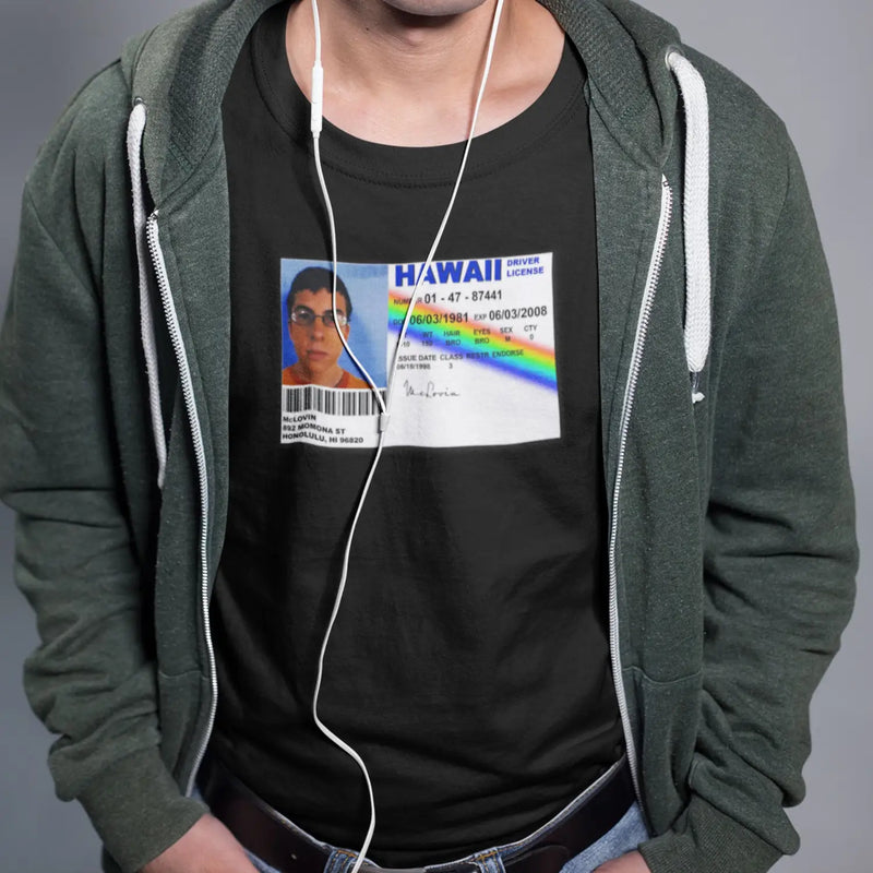 Mclovin ID Card T-Shirt - Mens T-Shirt