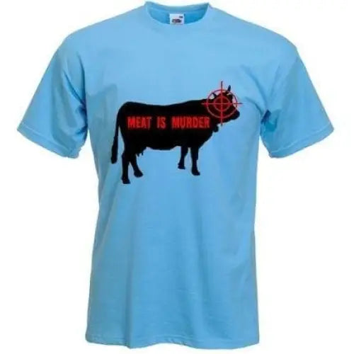 Meat Is Murder T-Shirt 3XL / Light Blue
