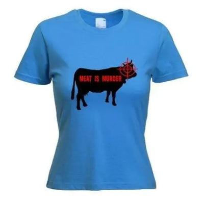 Meat Is Murder Women's T-Shirt S / Light Blue