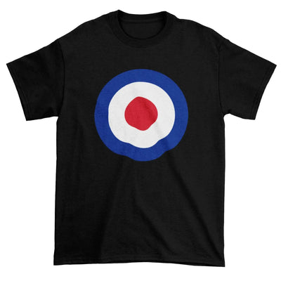 Mens Black Mod Target T-Shirt S