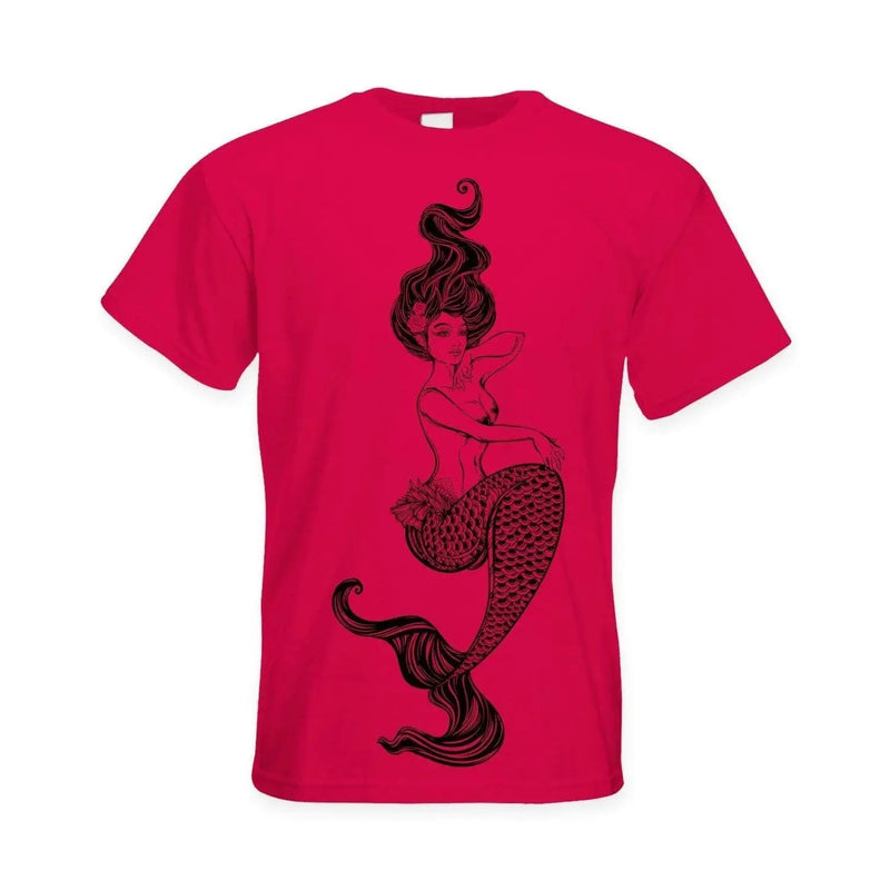 Sexy Mermaid Tattoo Hipster Large Print Men&